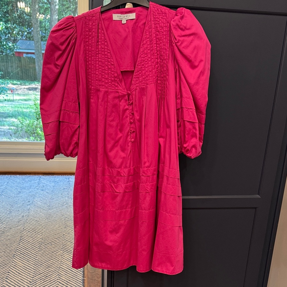 Hunter Bell Pink Puff Sleeve Dress